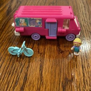 Vintage 1994 Polly Pocket Home on the Go Vehicle Playset     Kids toys mobile rv